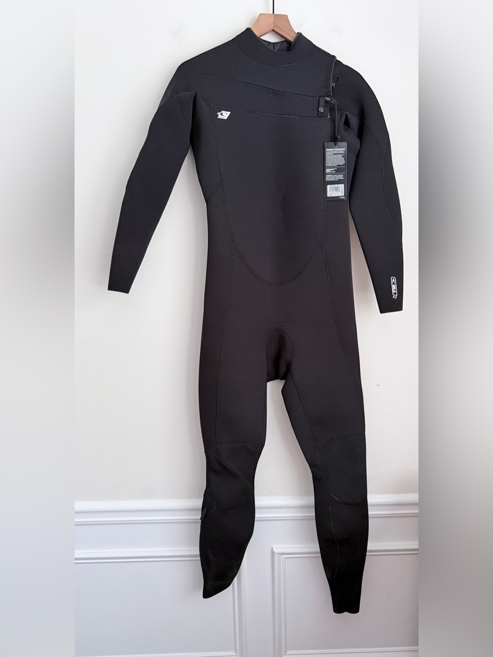 O'Neill Men's Ninja 3/2mm Chest Zip Full Wetsuit black dive swim M tall